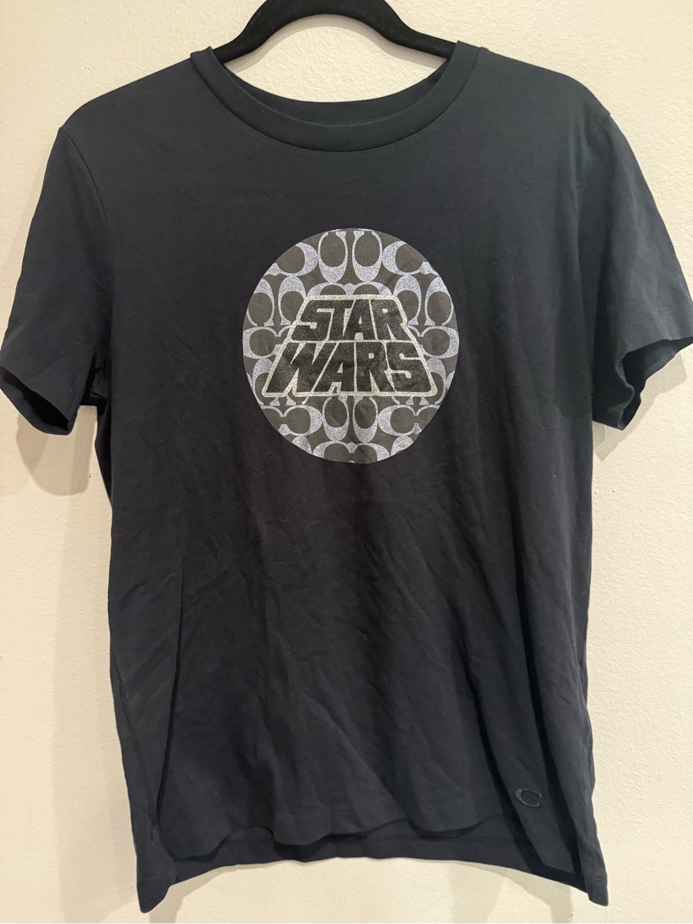 Coach x Star Wars Limited Edition Signature Black Logo T Shirt - Picture 2 of 8